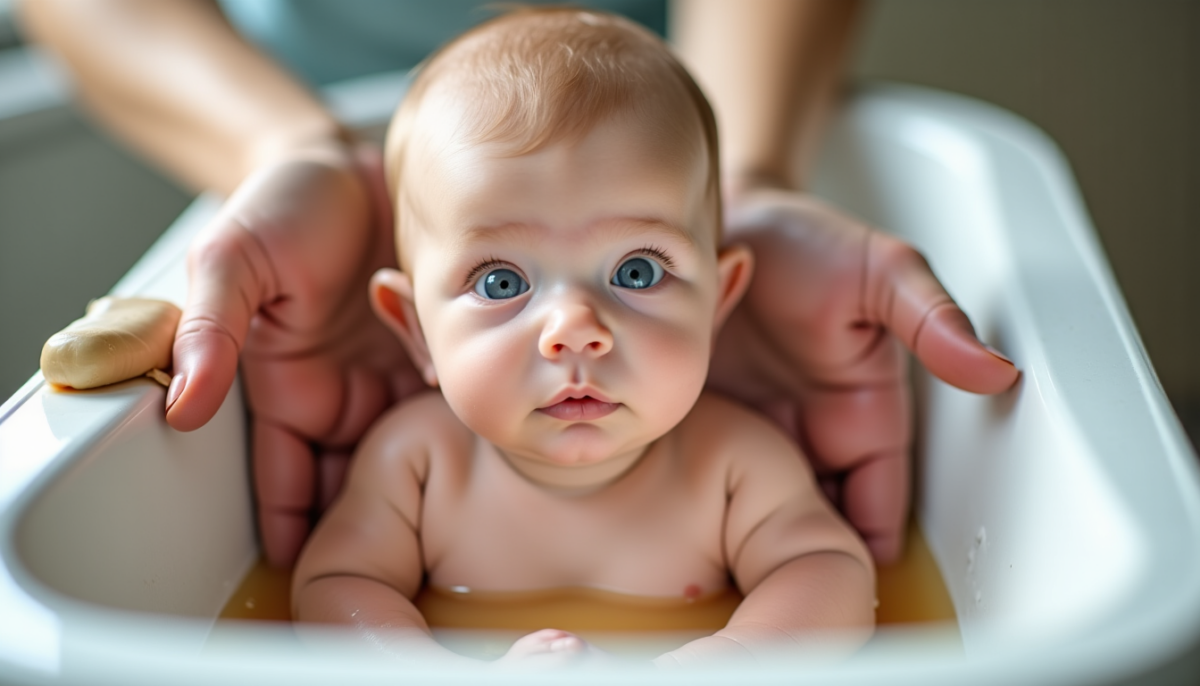 Premier bain de bébé : par où commencer sans stress Premier bain de bébé : par où commencer sans stress